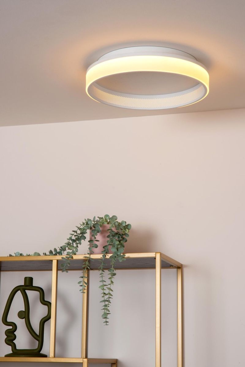 Lucide ESTREJA - Zapustené stropné svietidlo - Ø 40 cm - LED Rozm. - 2500K/3000K - Biela